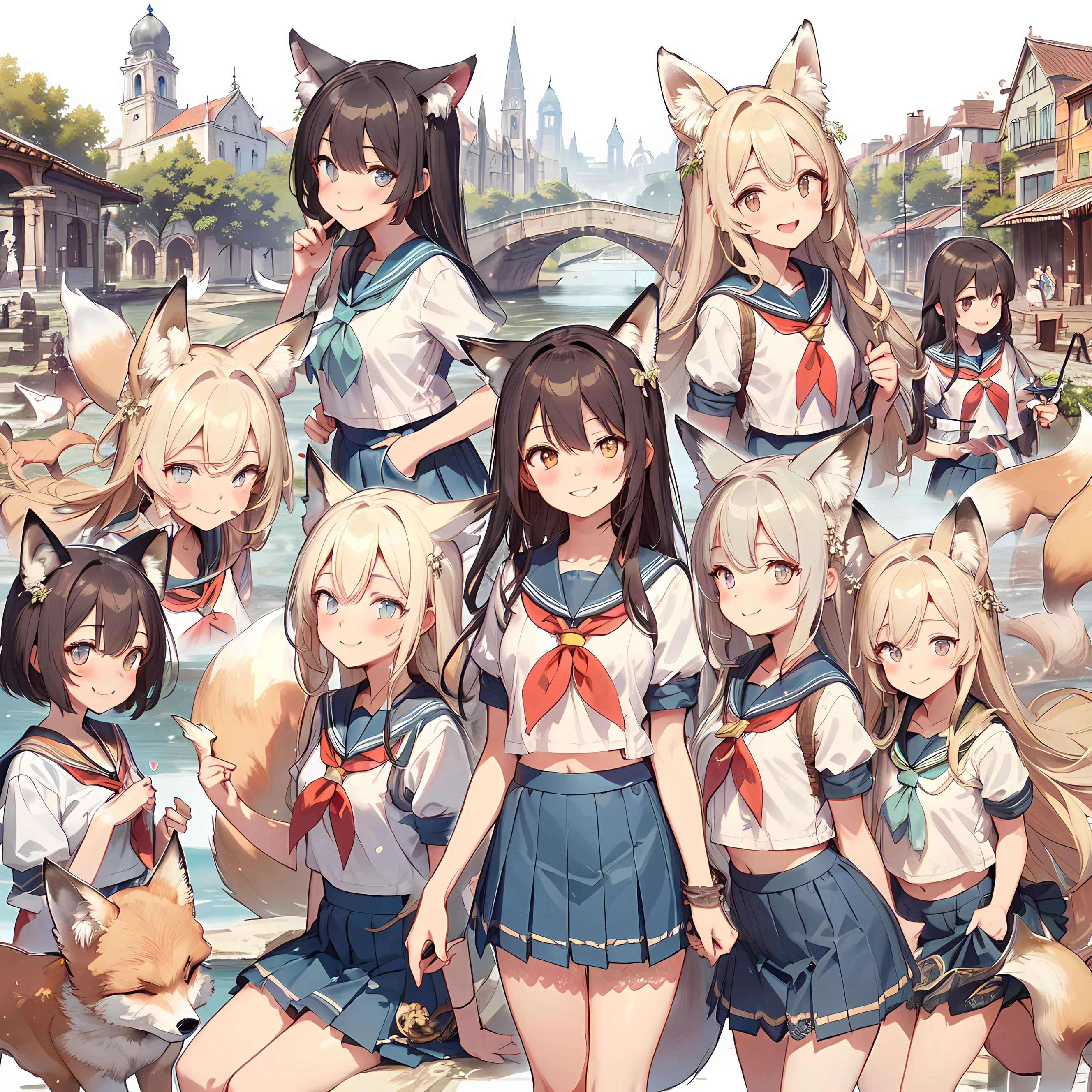 古都と狐少女