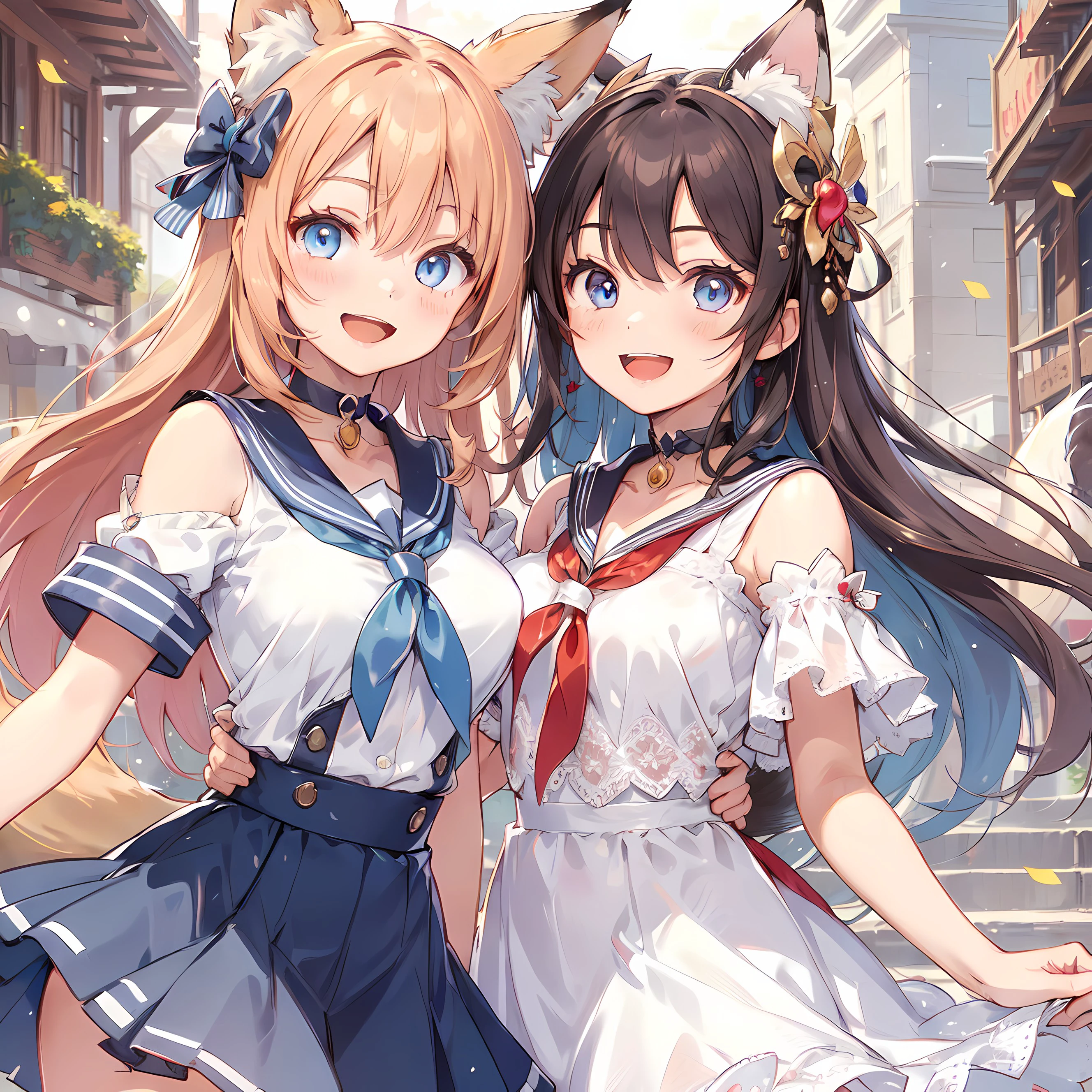 古都と狐少女