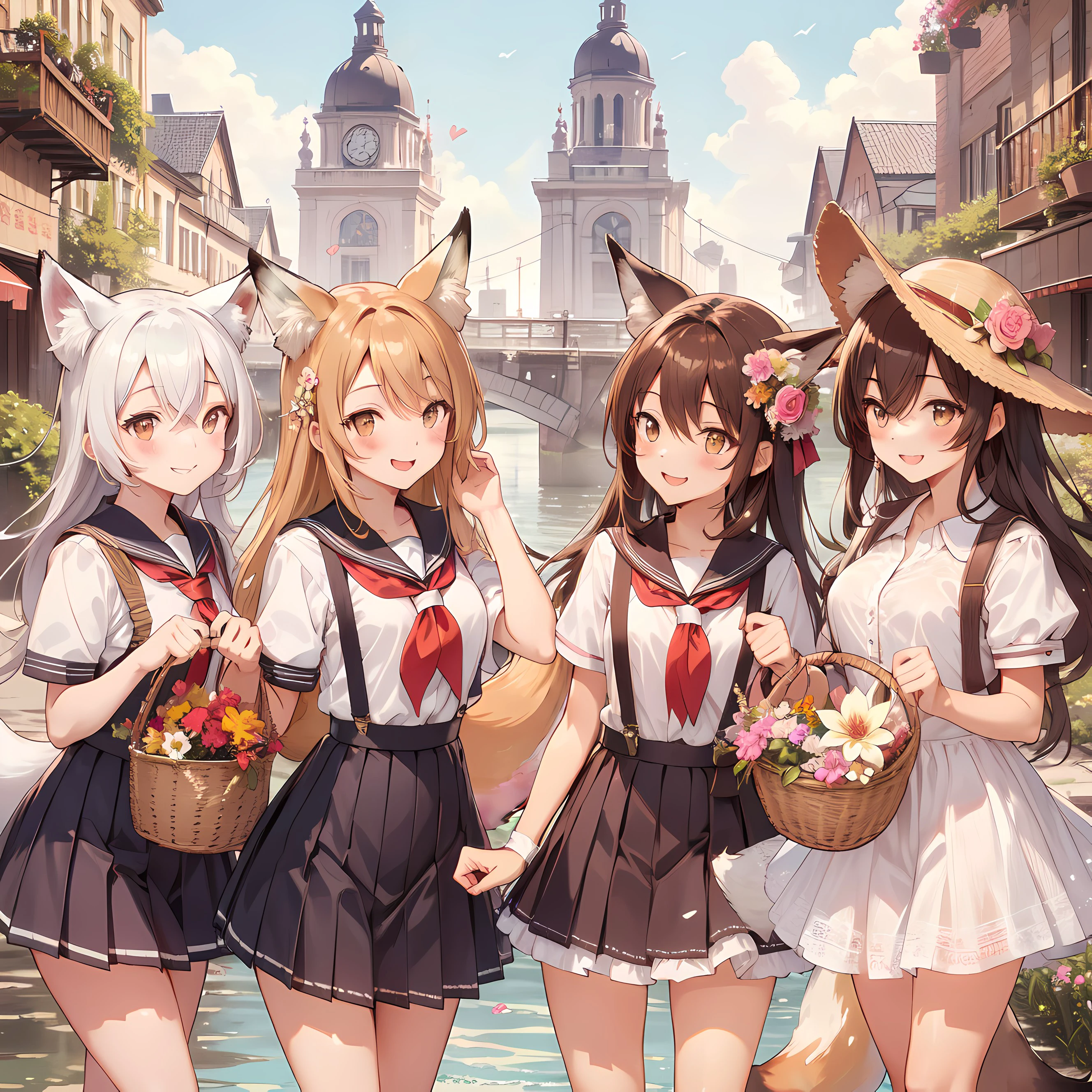古都と狐少女