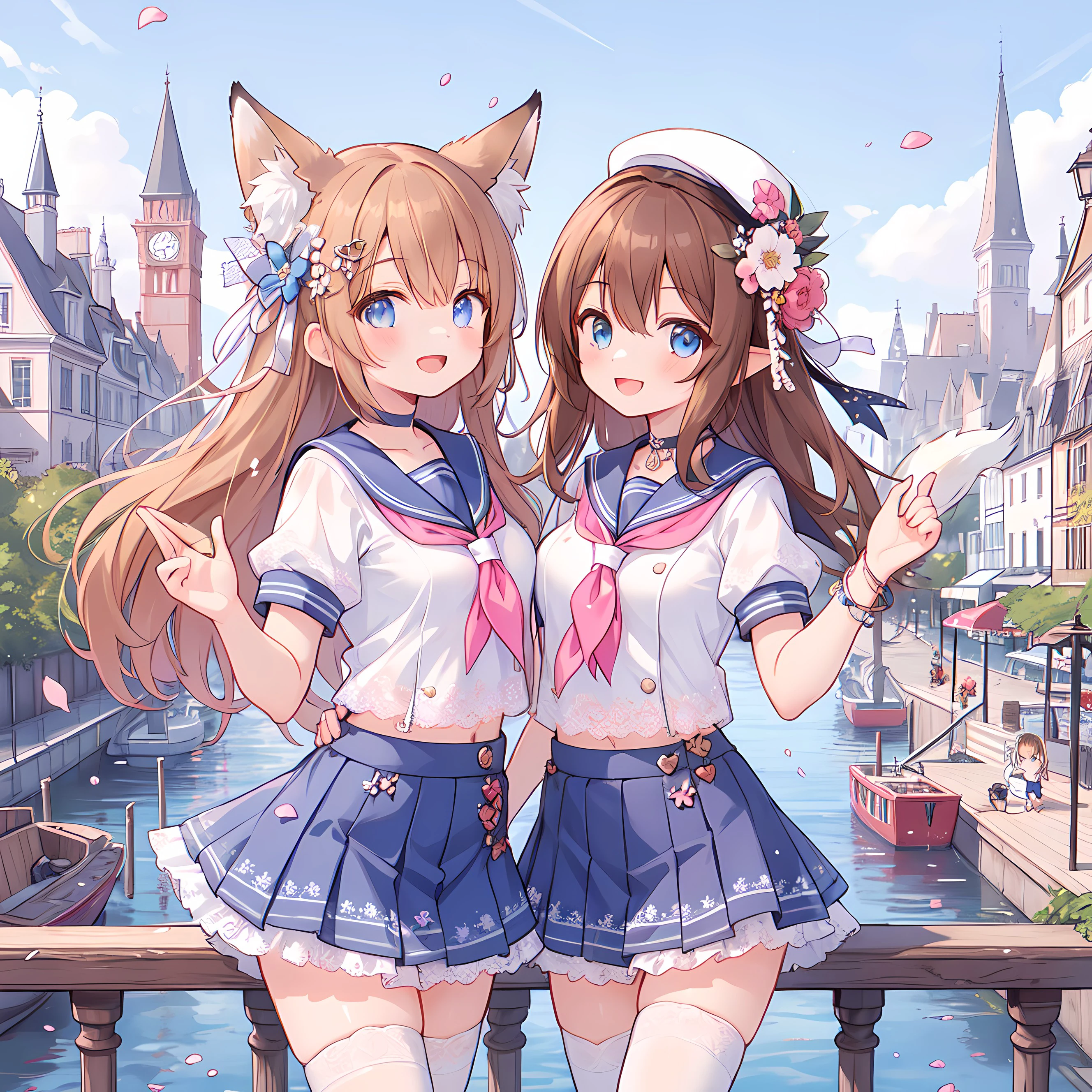 古都と狐少女