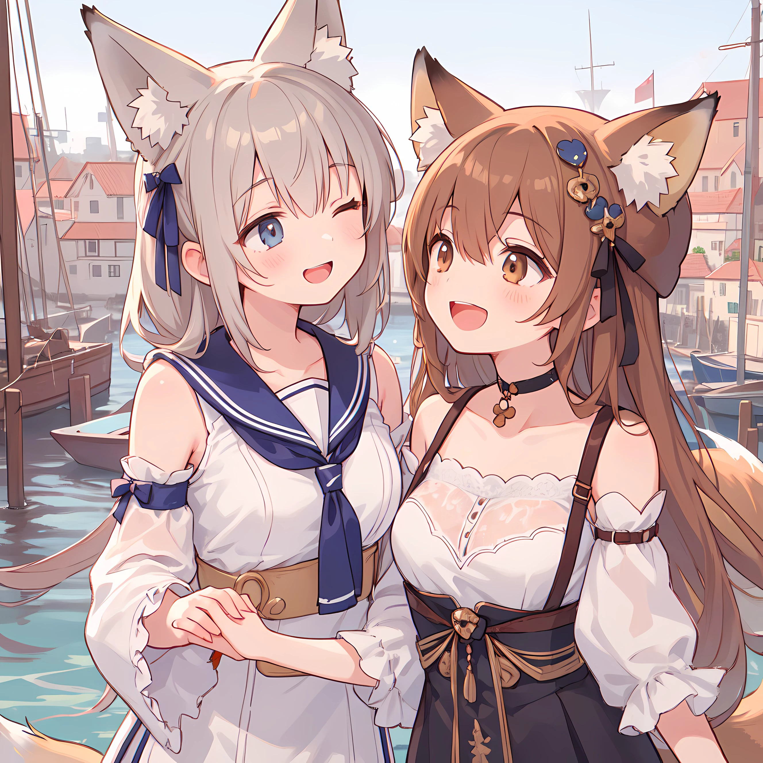 古都と狐少女