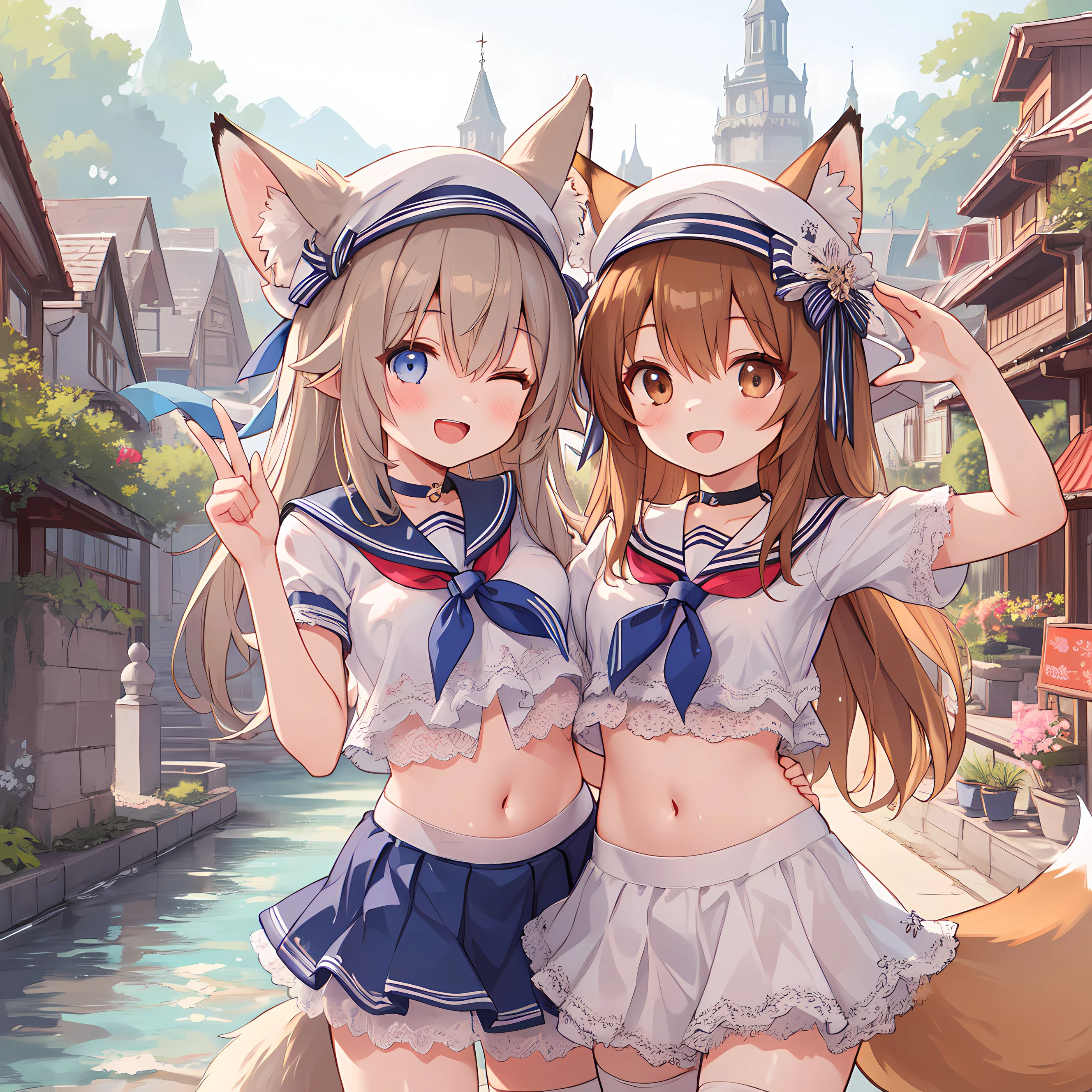 古都と狐少女