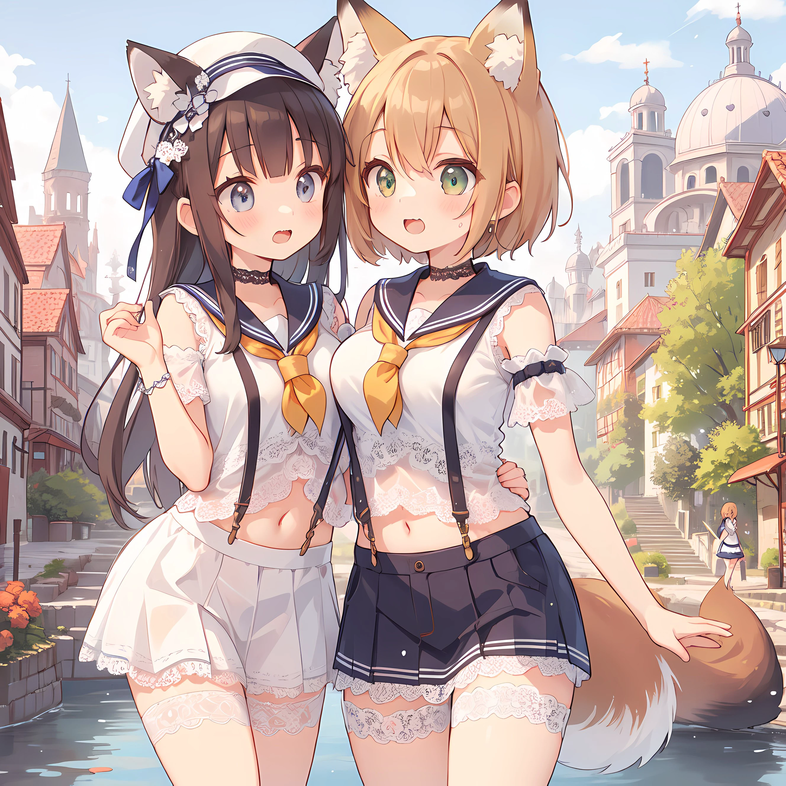 古都と狐少女