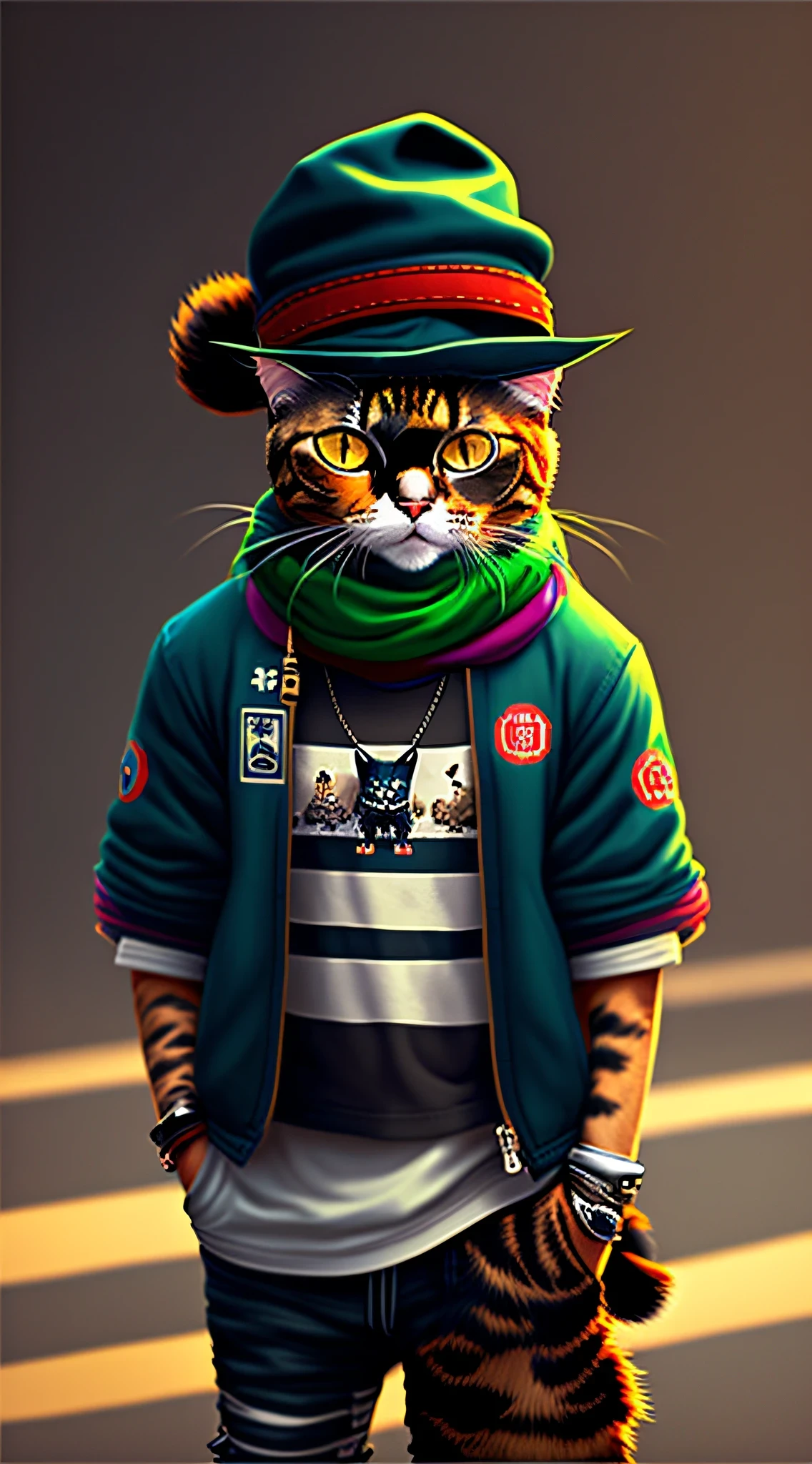  Funny Cats With Hat And Scarf Part 3