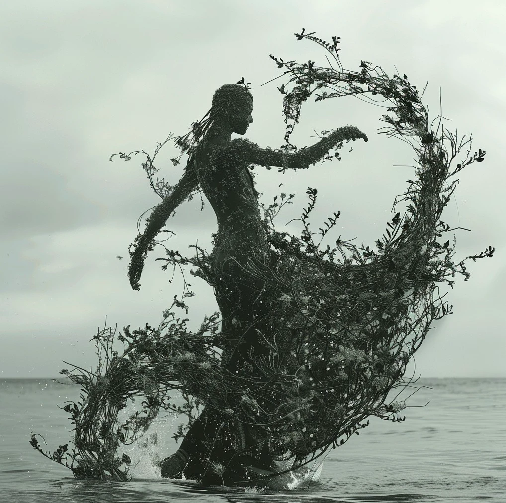 People Dancing on the Sea Surface/海洋之舞/海面で踊る人々