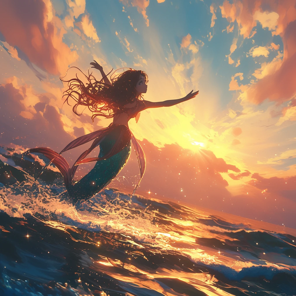 People Dancing on the Sea Surface/海洋之舞/海面で踊る人々