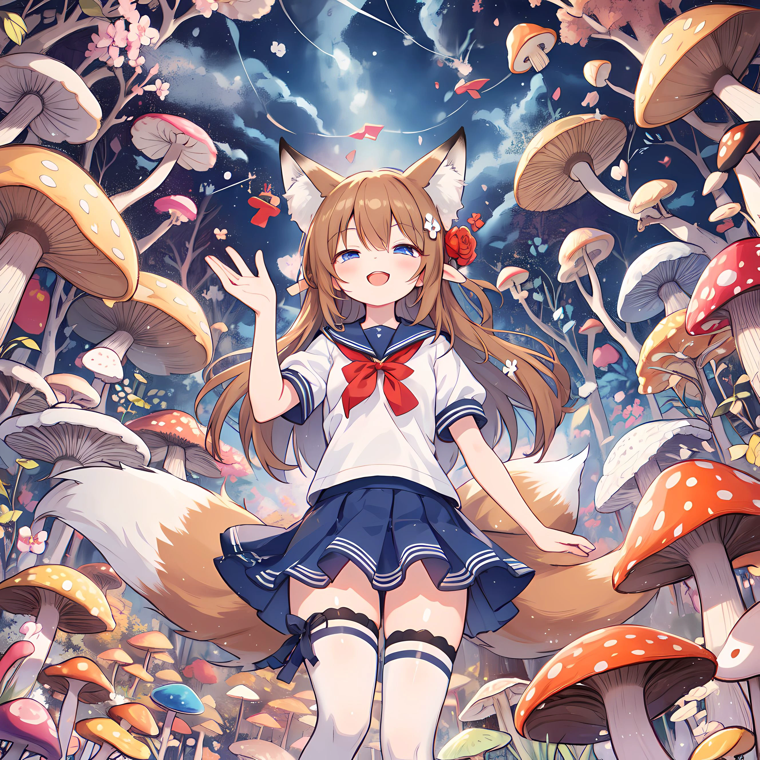狐少女と銀河キノコ