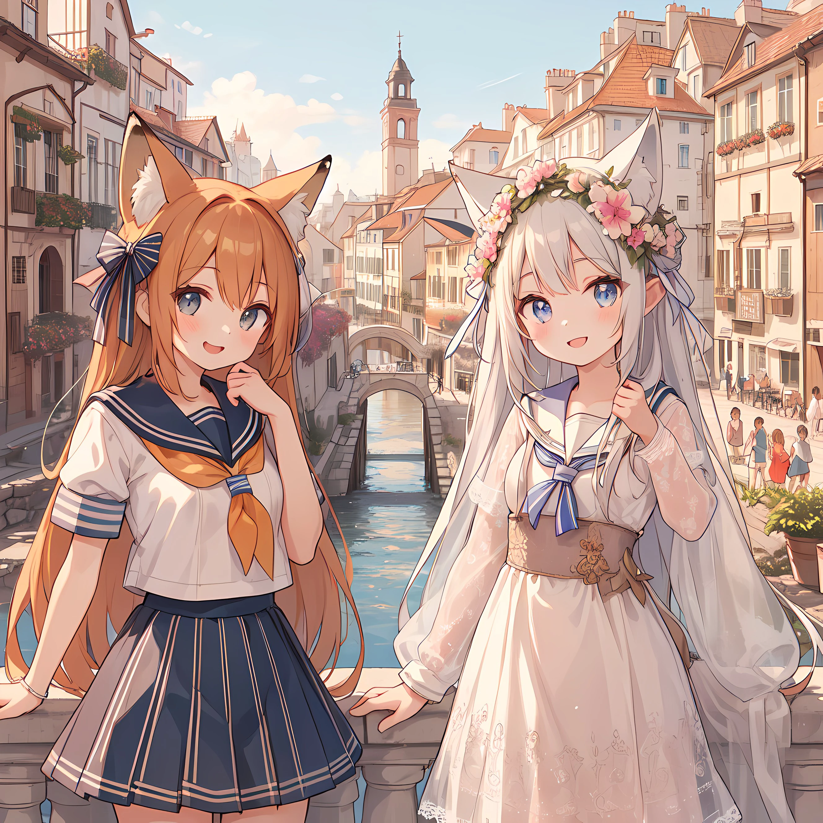 古都と狐少女