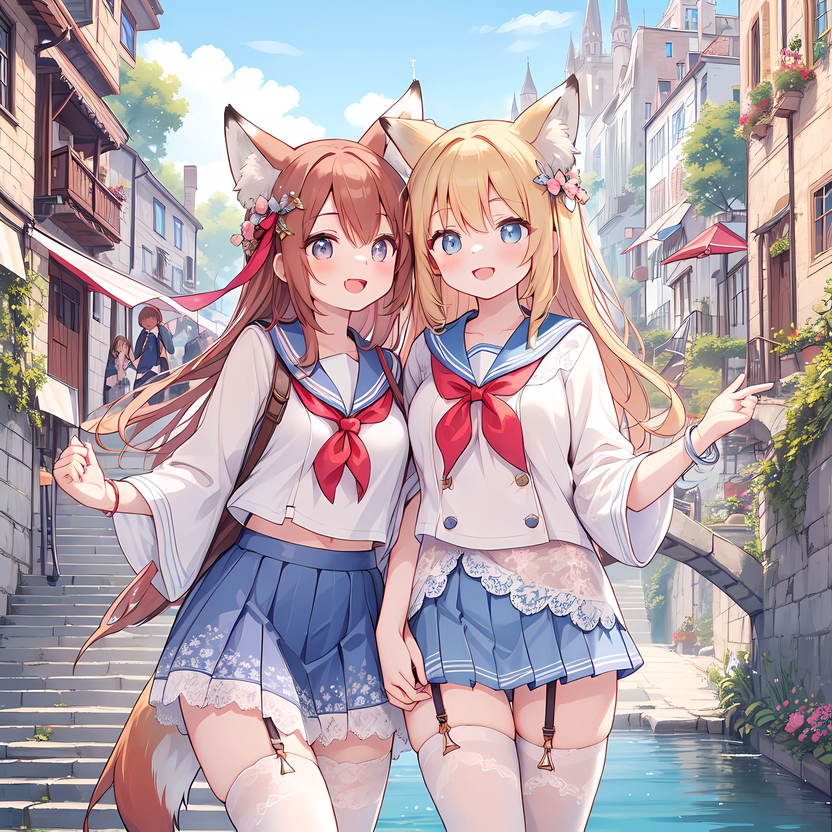 古都と狐少女