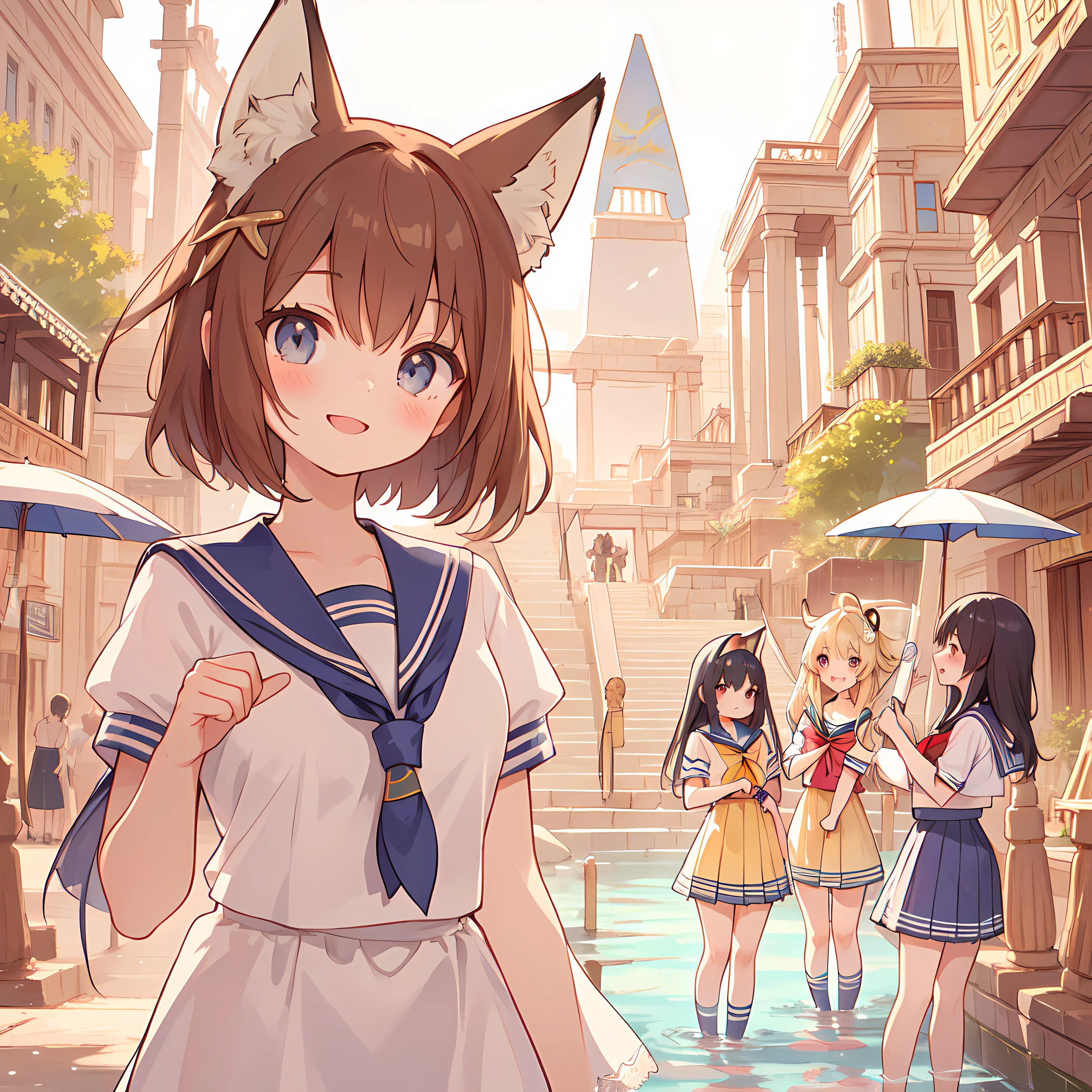 古都と狐少女