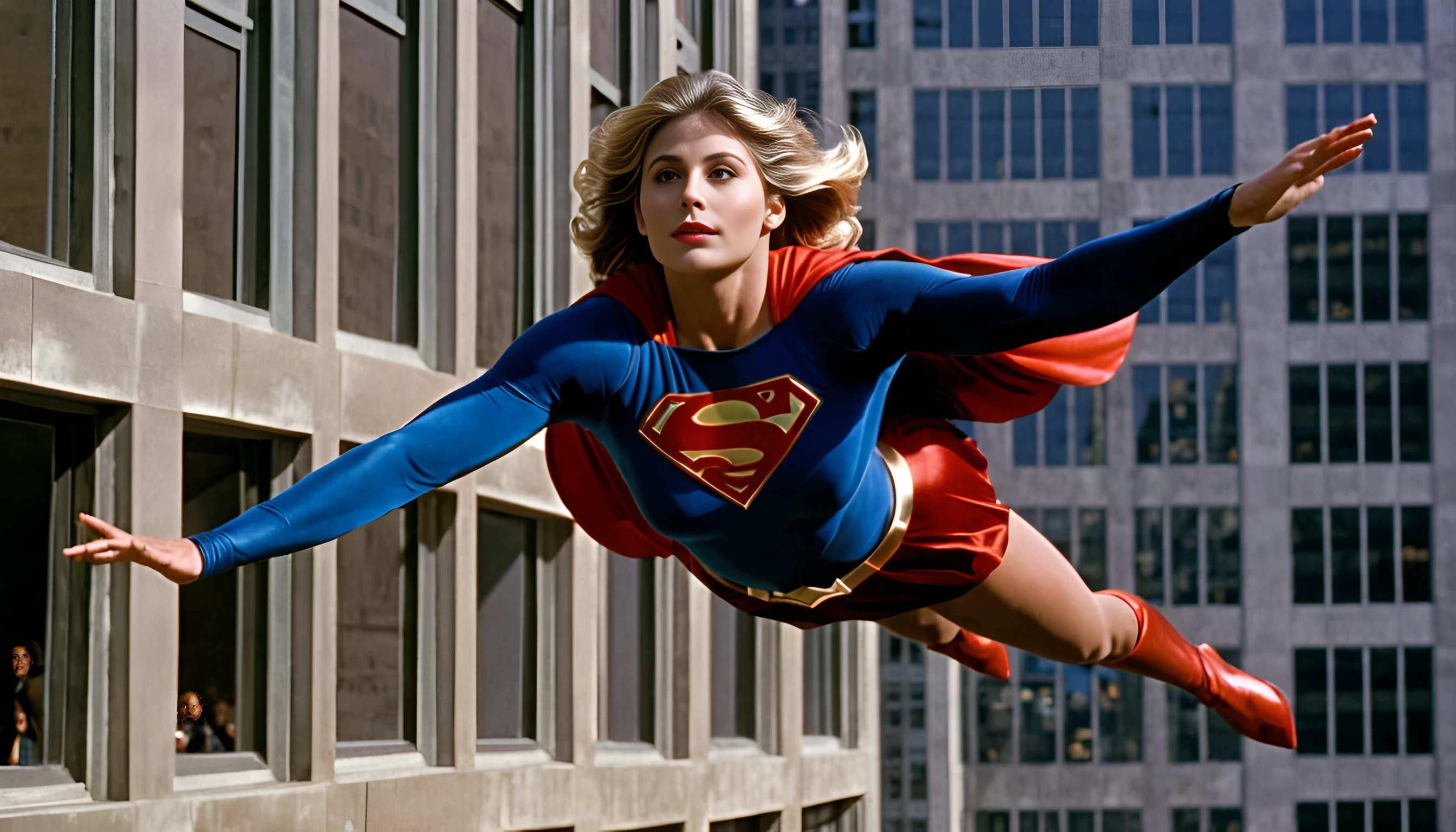 Supergirl flying 