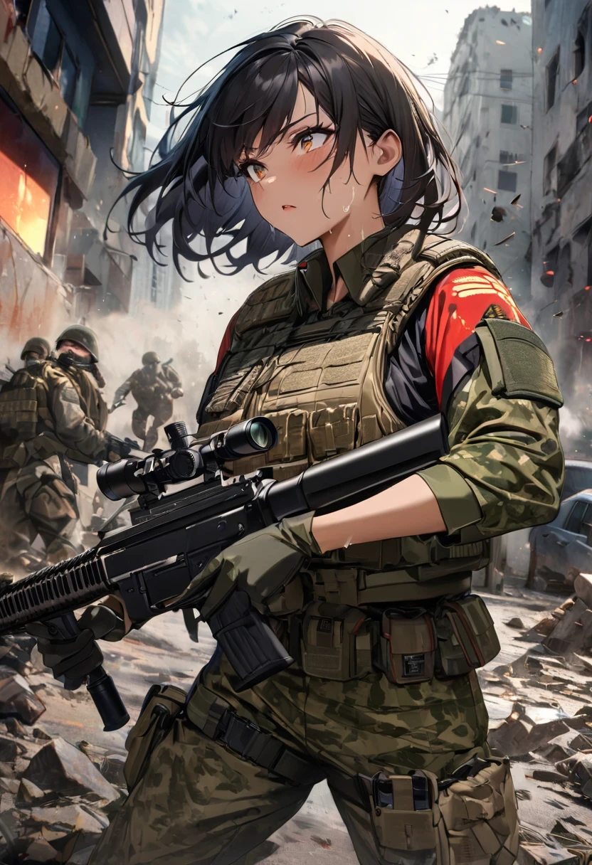 Filipina Soldier - Character Design- Animagine XL