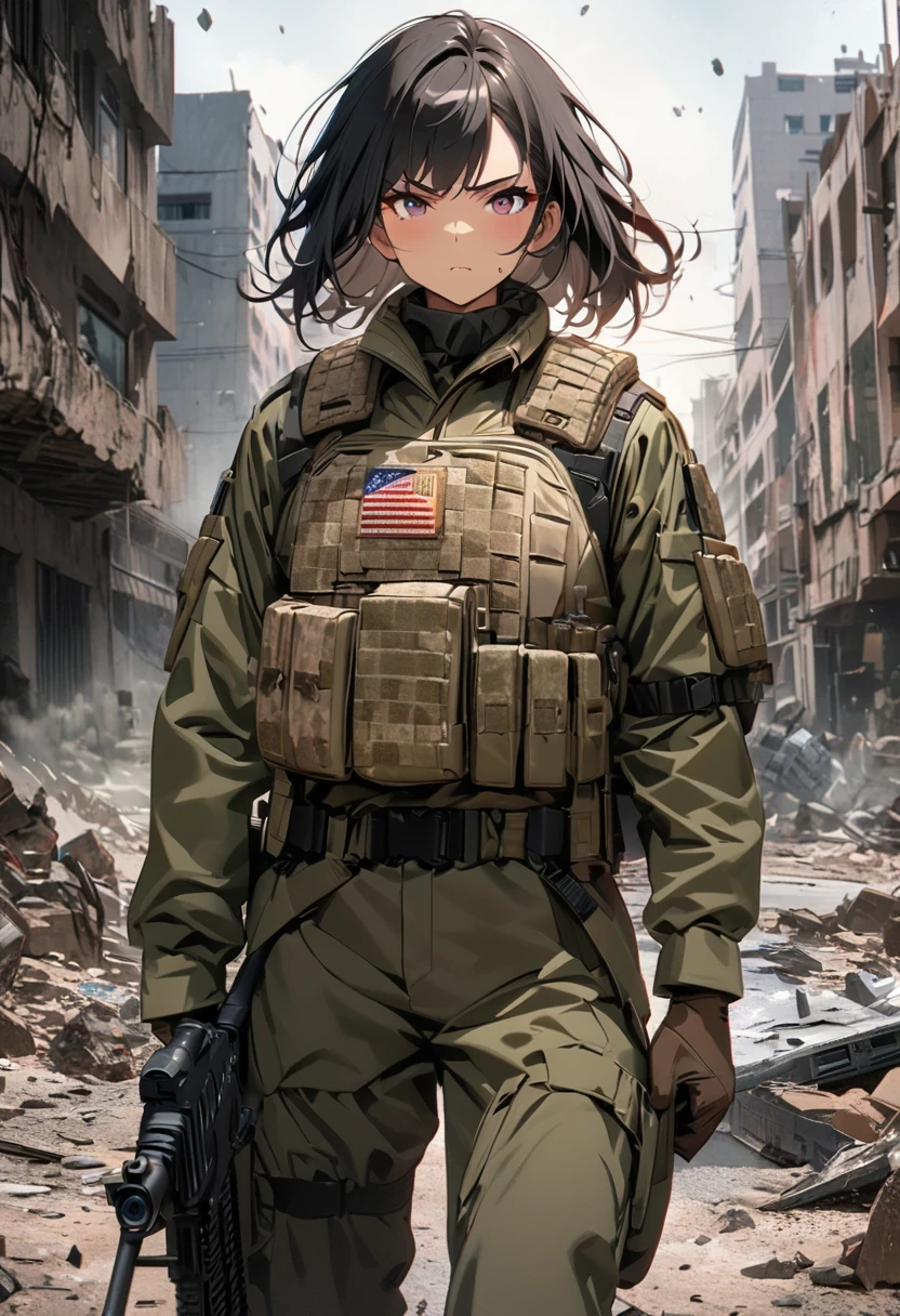 Filipina Soldier - Character Design- Animagine XL