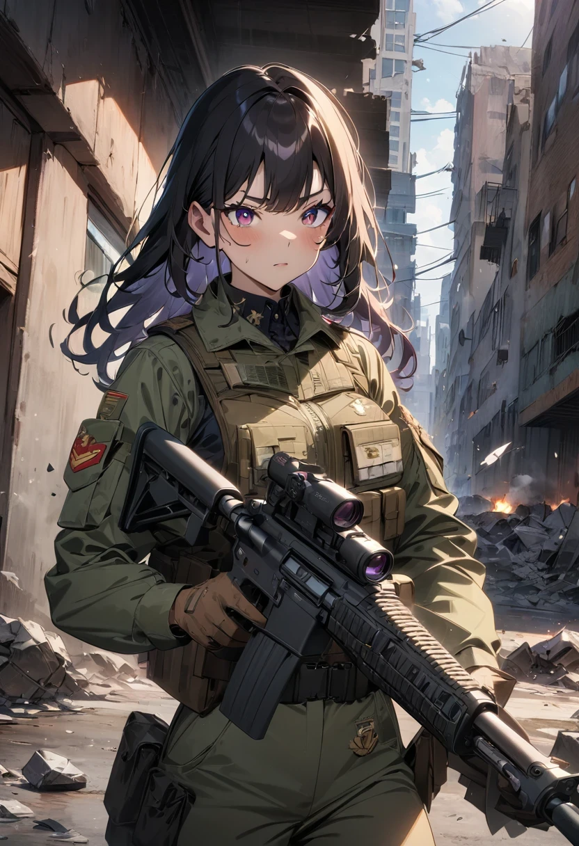 Filipina Soldier - Character Design- Animagine XL