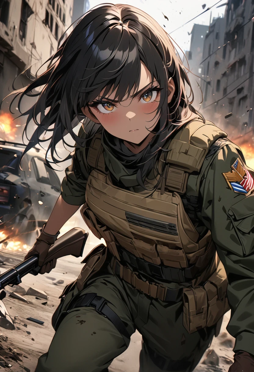 Filipina Soldier - Character Design- Animagine XL