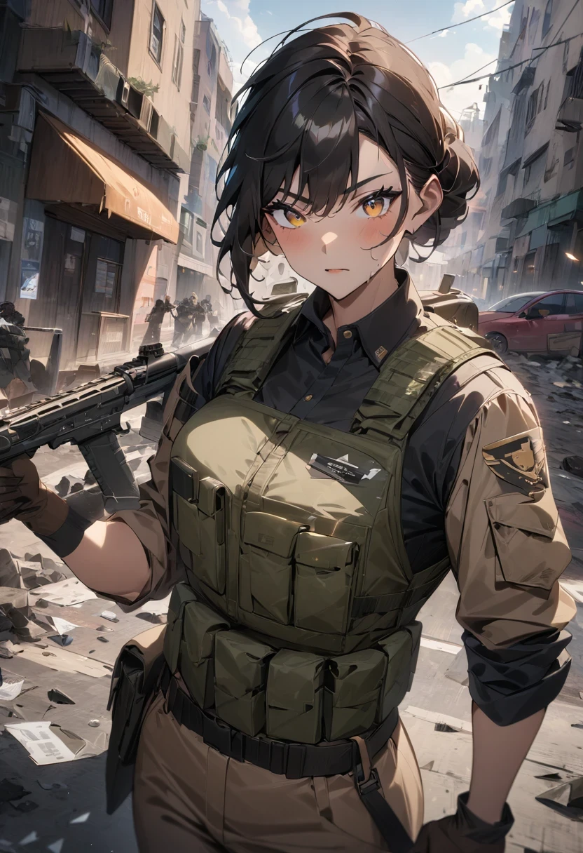 Filipina Soldier - Character Design- Animagine XL