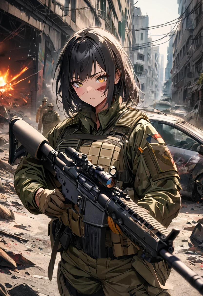 Filipina Soldier - Character Design- Animagine XL