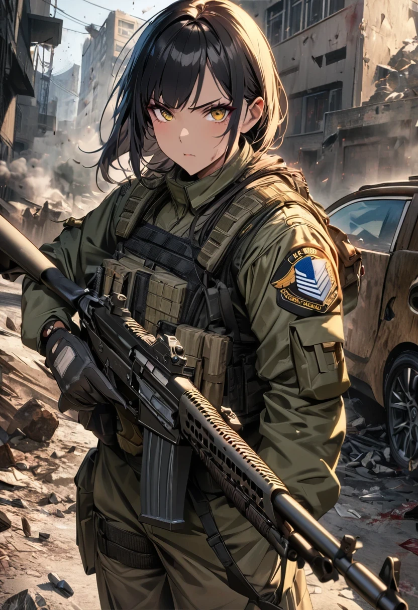 Filipina Soldier - Character Design- Animagine XL