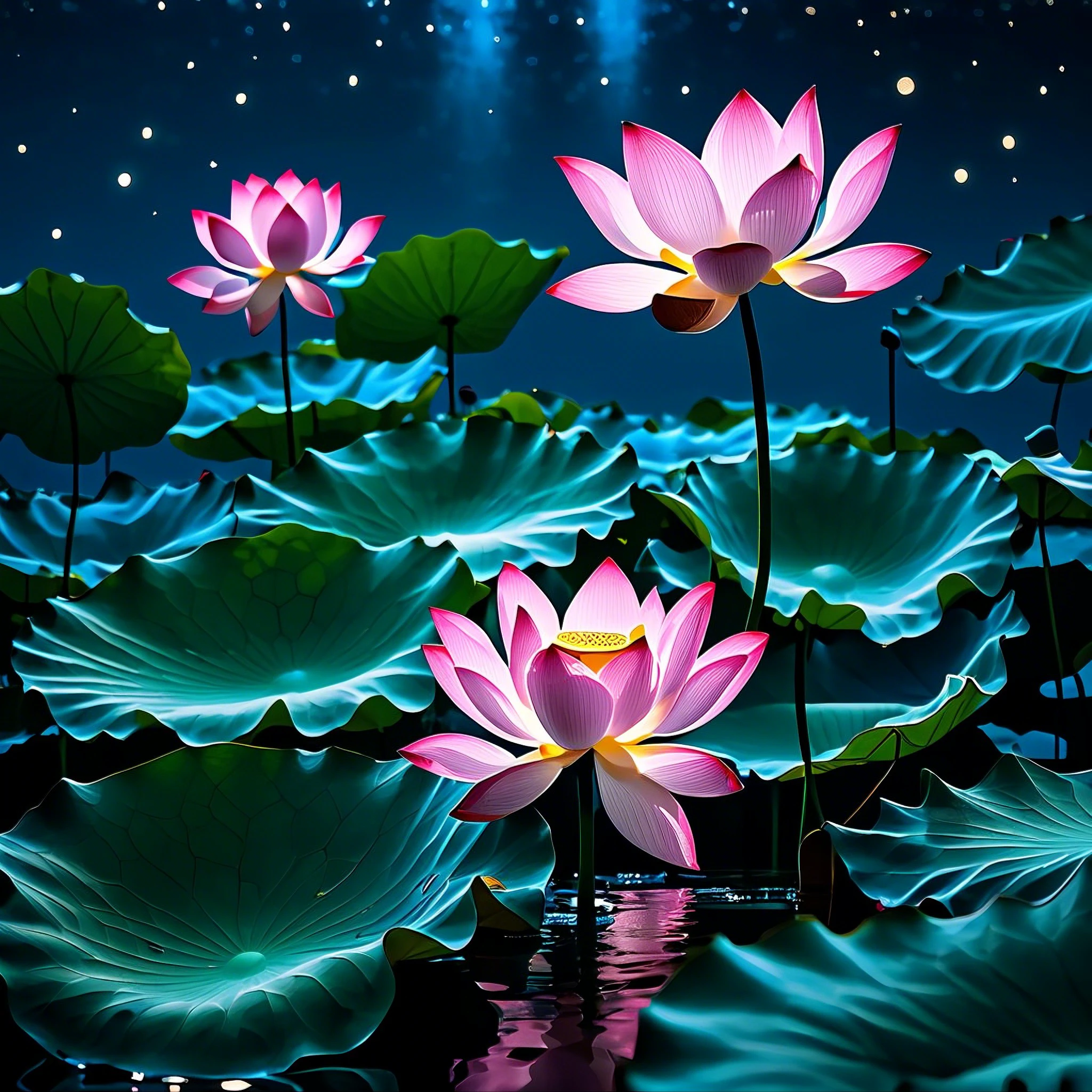 Evening Pond/傍晚的池塘/夕暮れの池