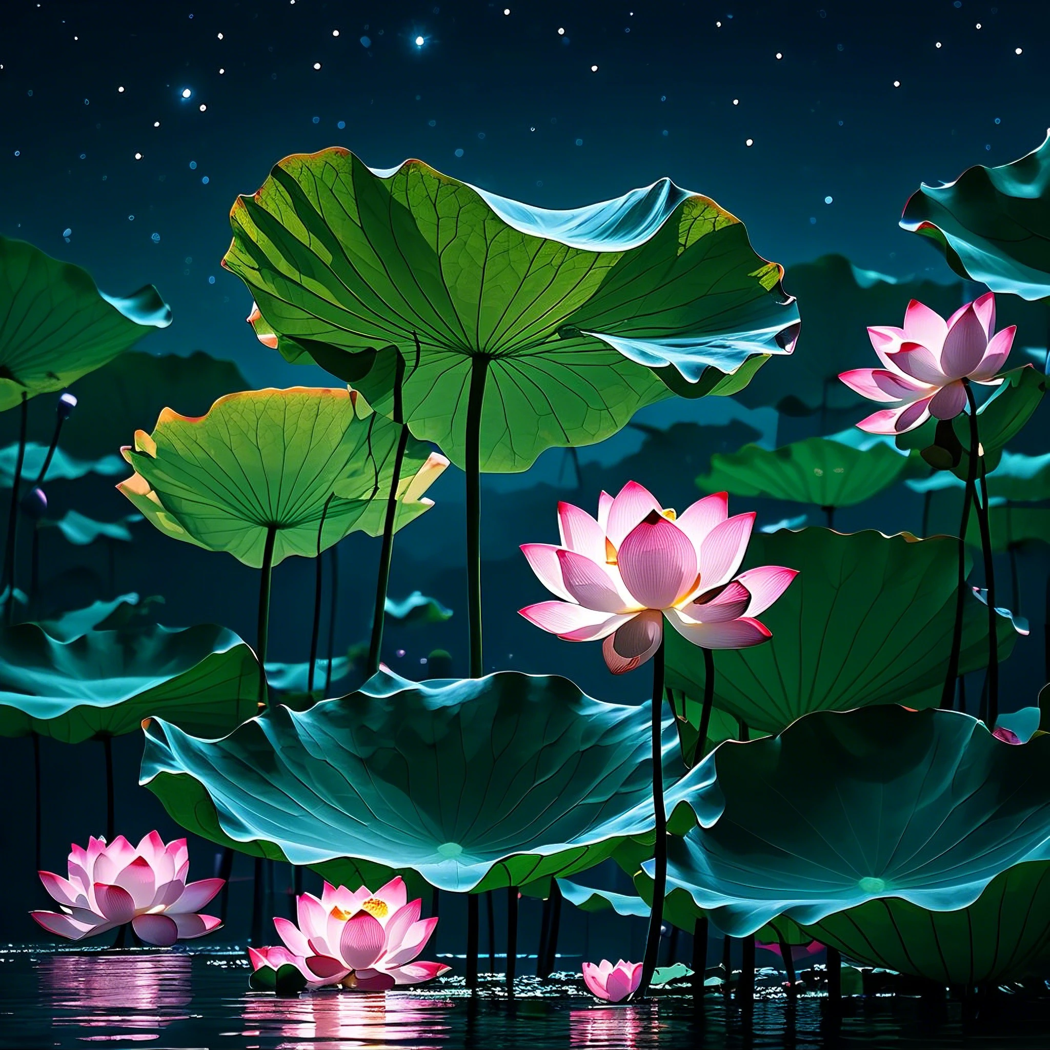 Evening Pond/傍晚的池塘/夕暮れの池