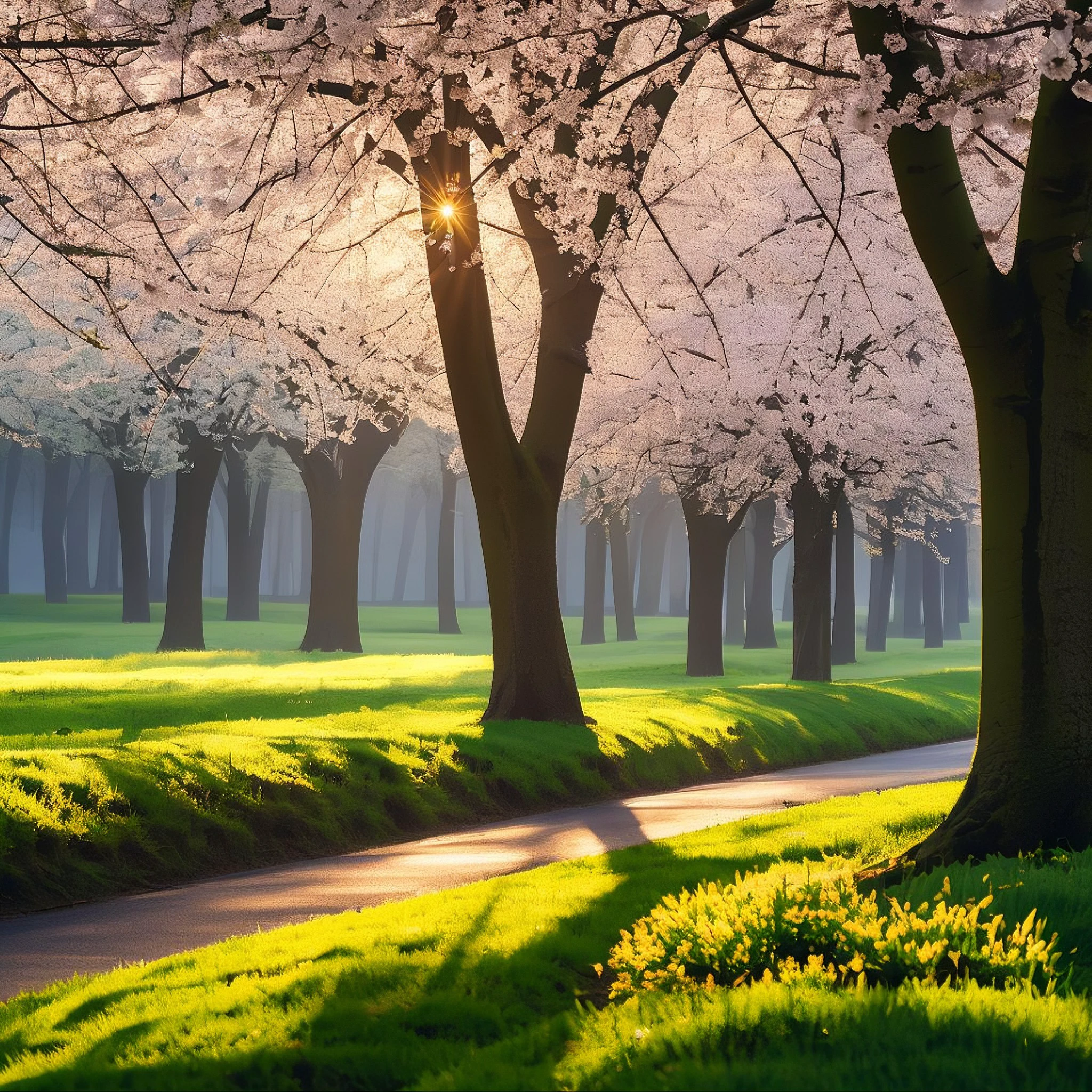 Spring Morning/春日的早晨/春の朝