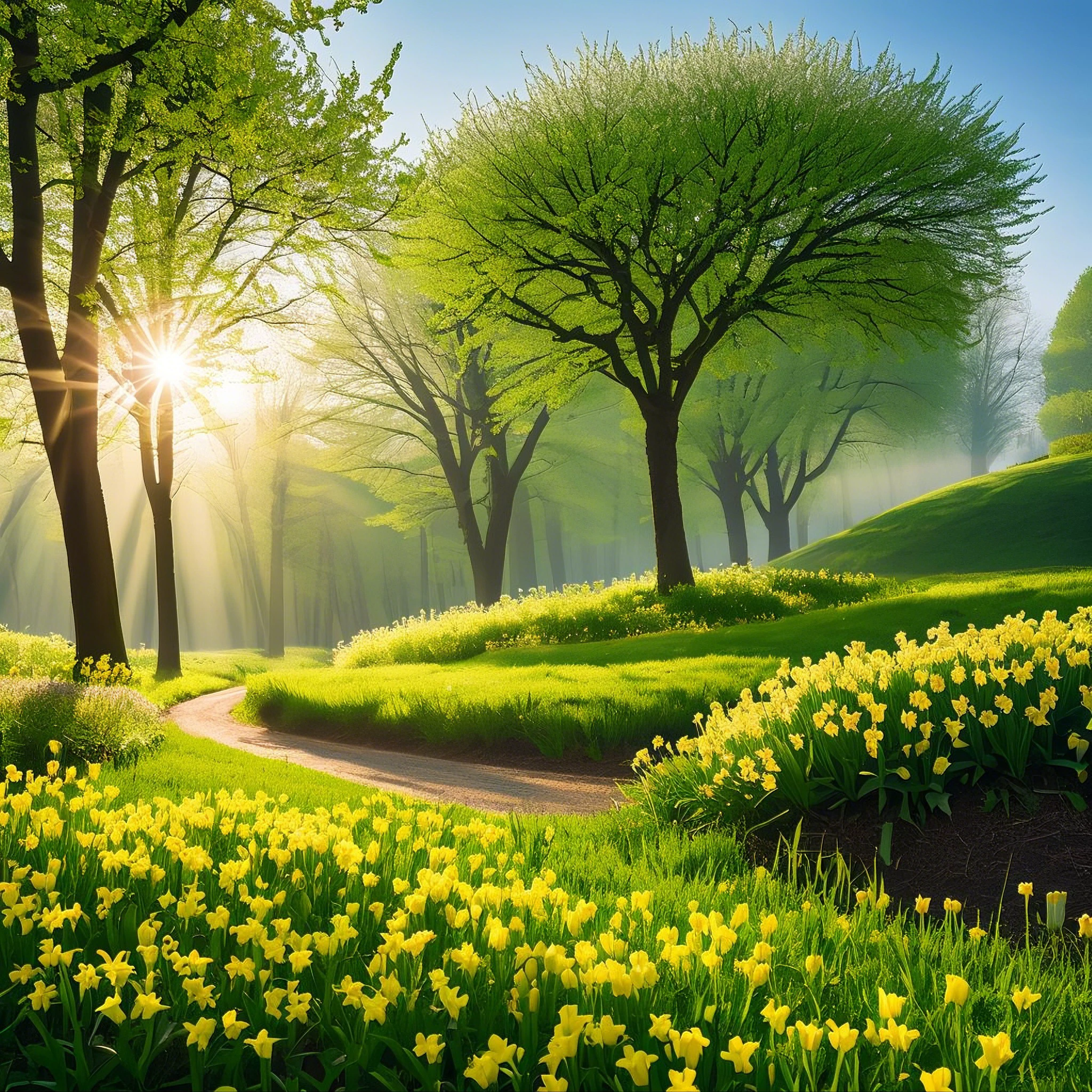 Spring Morning/春日的早晨/春の朝