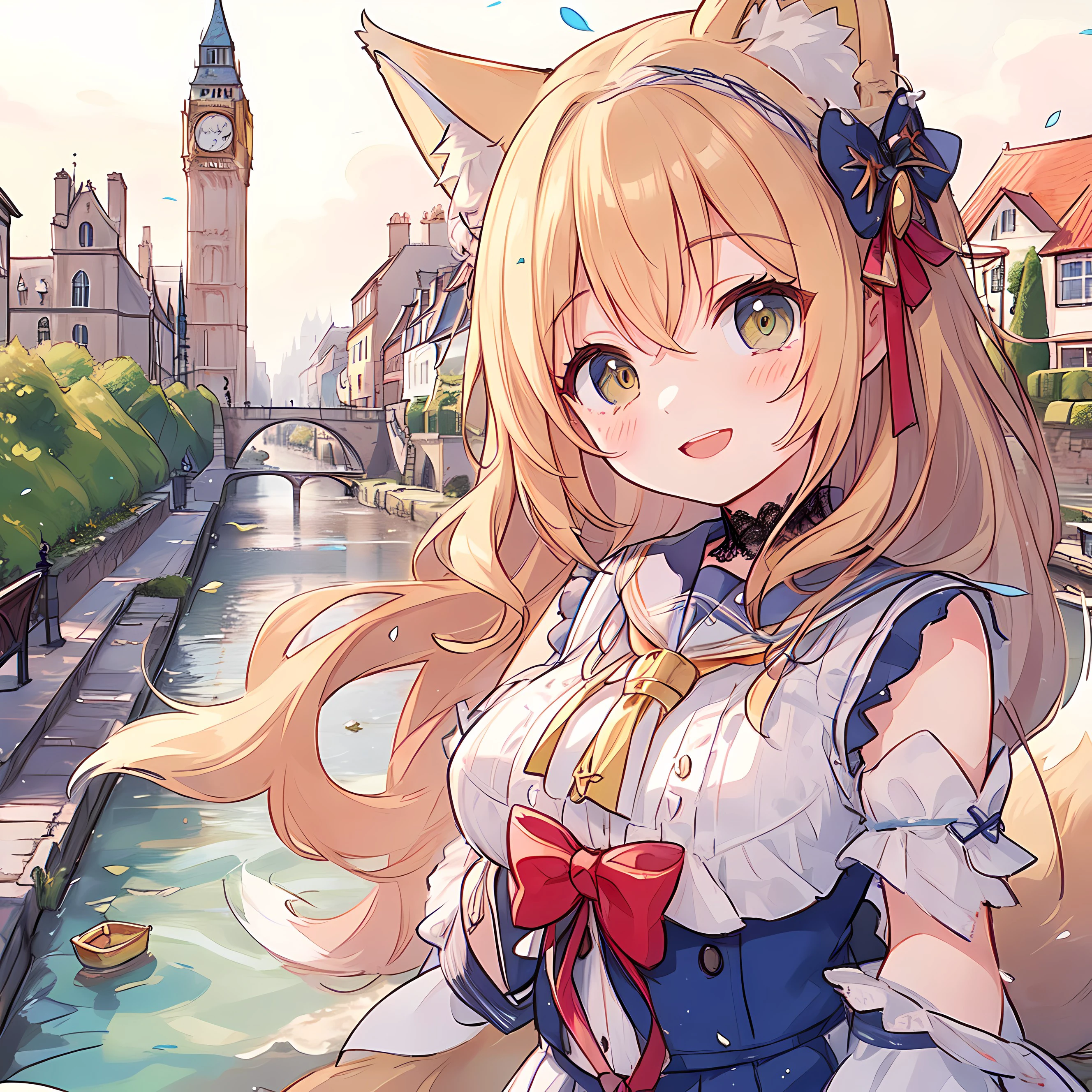古都と狐少女