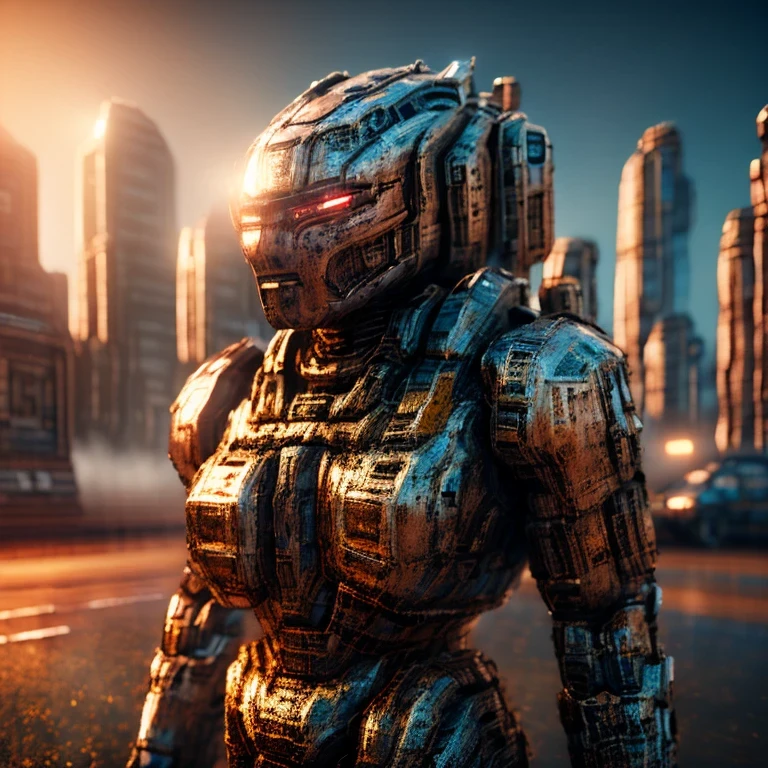 Very scary robot soldier/police