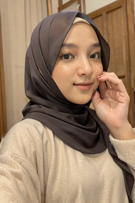 Pretty hijab woman