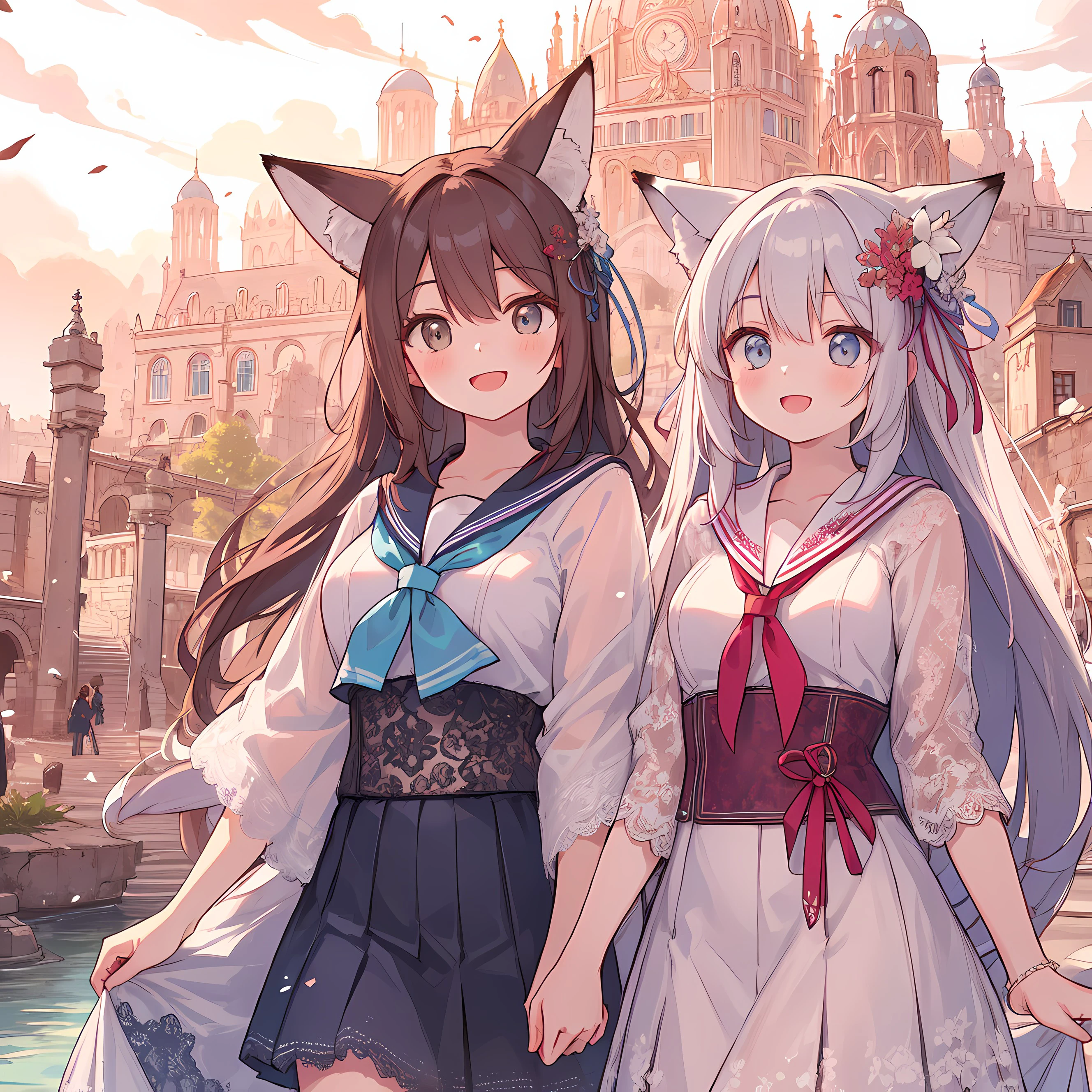 古都と狐少女