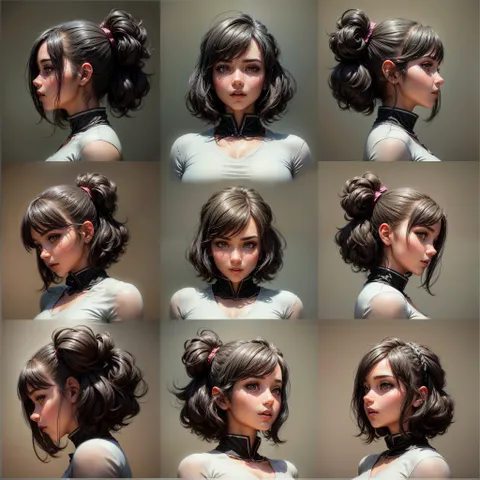 Lưới 9 ô ảnh chân dung（Hoàn thiện vào ngày 19/04/2024）