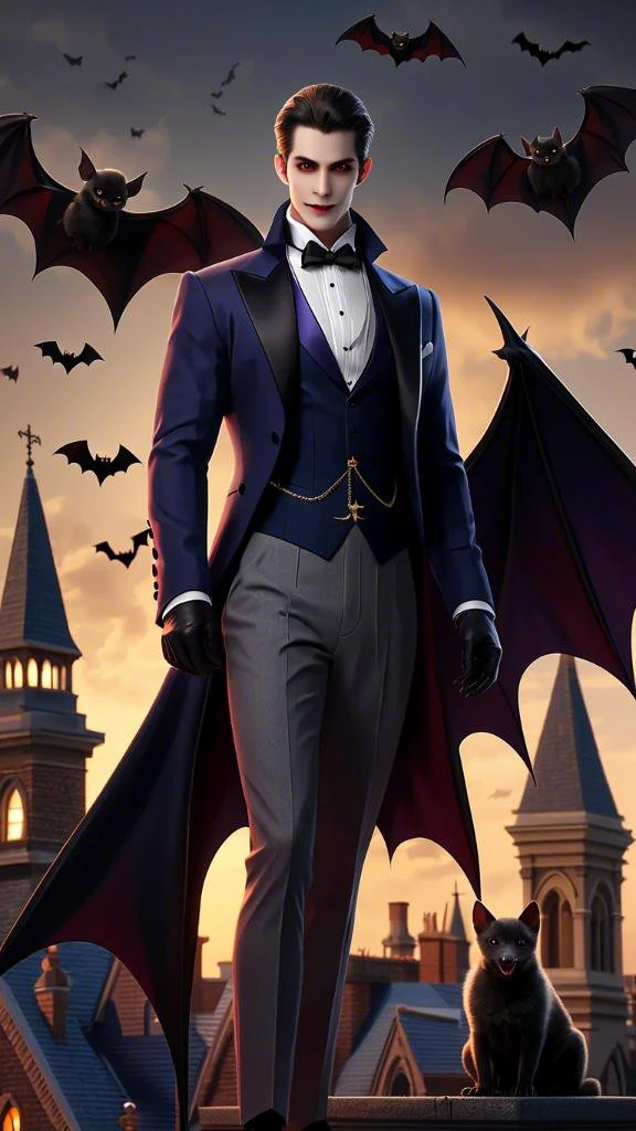 Standing on Rooftop/站在天台的人/屋上に立つ人