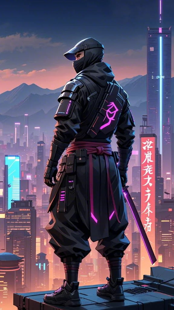 Standing on Rooftop/站在天台的人/屋上に立つ人