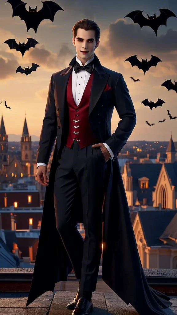 Standing on Rooftop/站在天台的人/屋上に立つ人