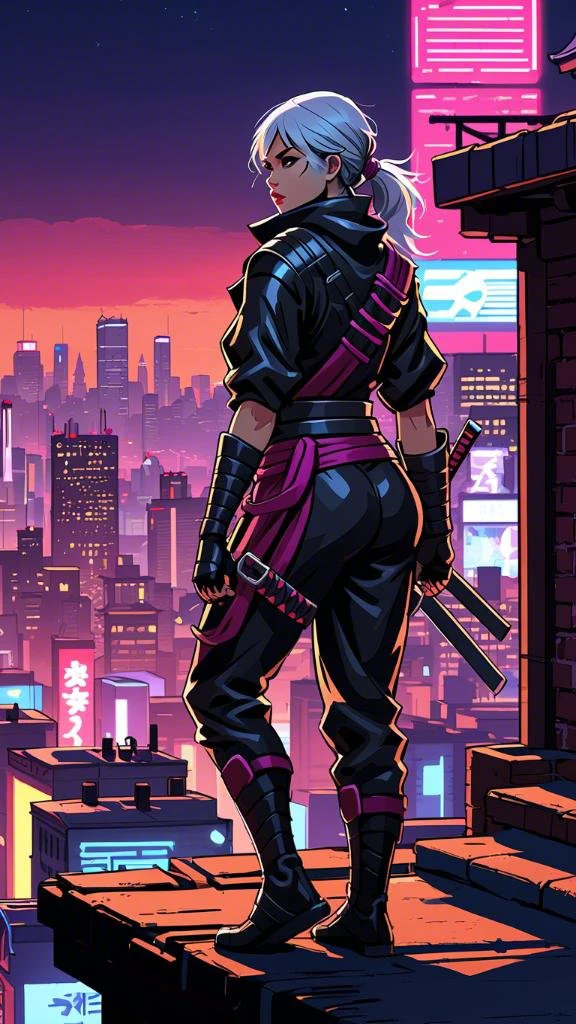 Standing on Rooftop/站在天台的人/屋上に立つ人