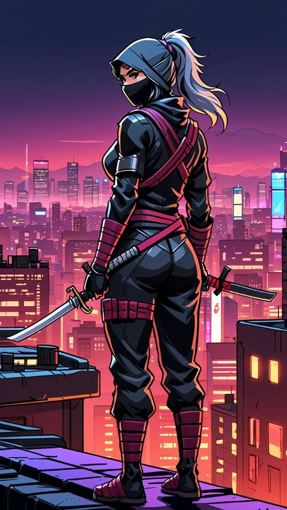 Standing on Rooftop/站在天台的人/屋上に立つ人