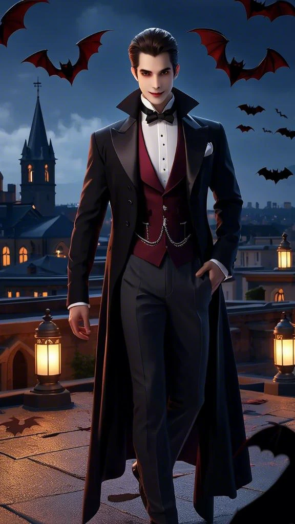 Standing on Rooftop/站在天台的人/屋上に立つ人