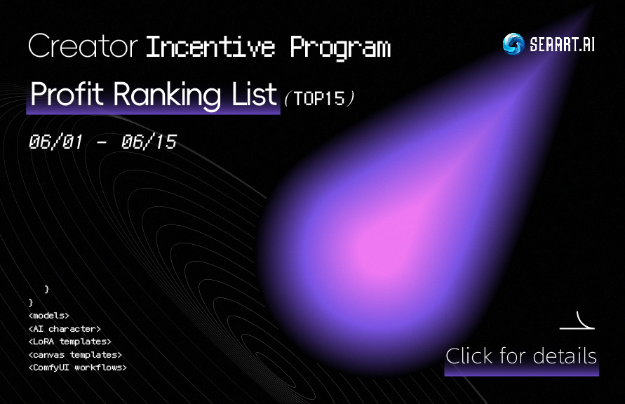 Phase7 SeaArt.AI Creator Incentive Program Profit Ranking List