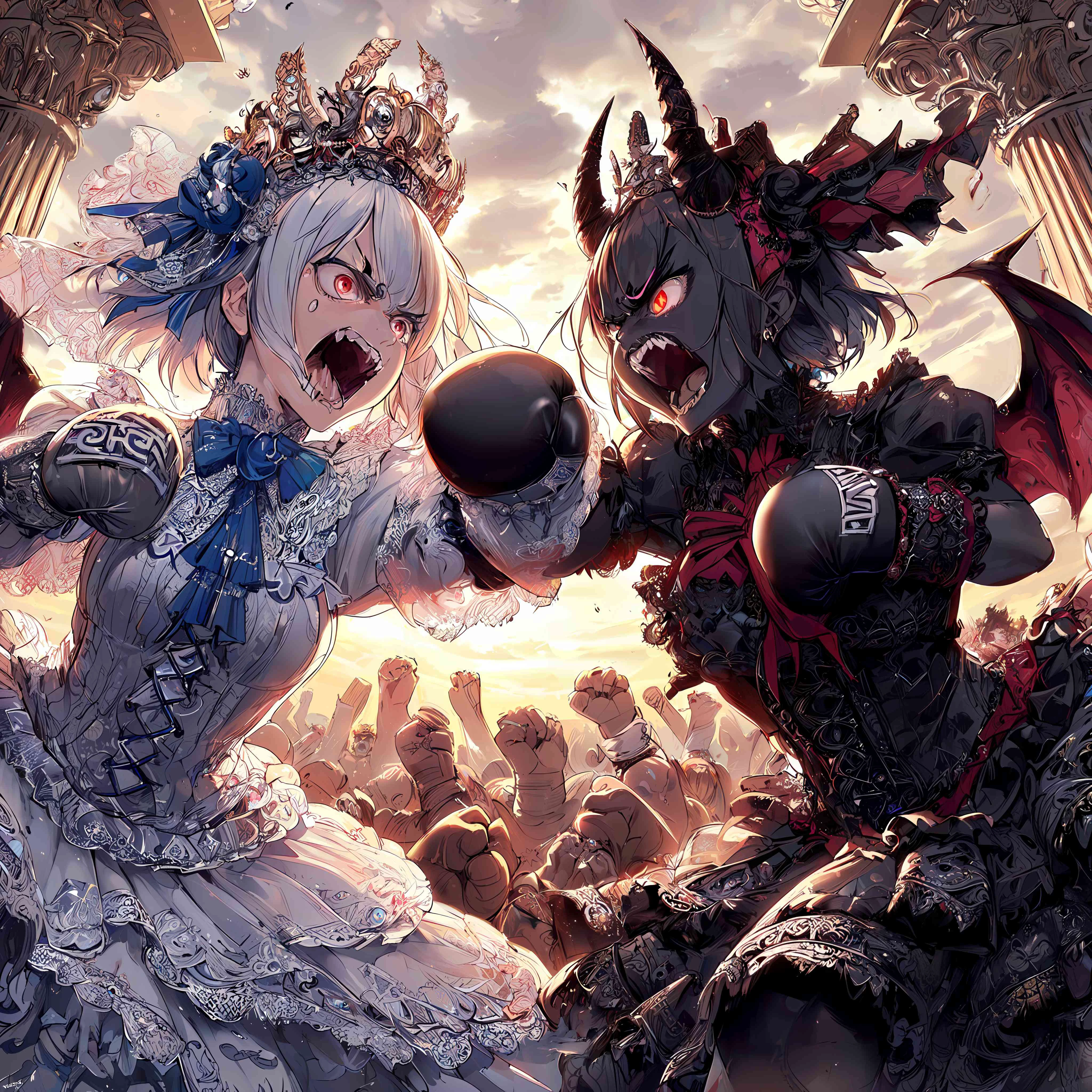 ど怒りアポロンちゃんvsおかんむりエレボスちゃん