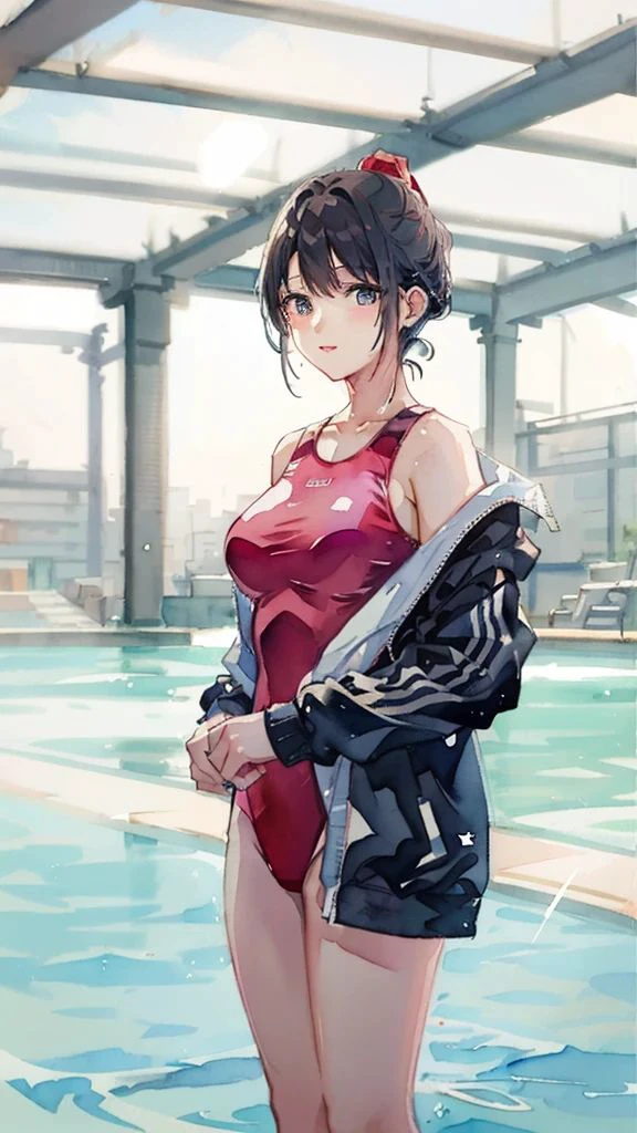 赤競泳水着先輩
