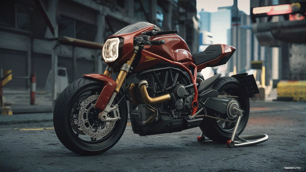 Advance futuristic motorcycle 