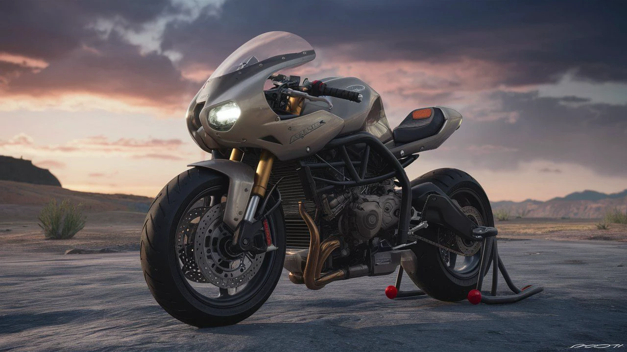 Advance futuristic motorcycle 