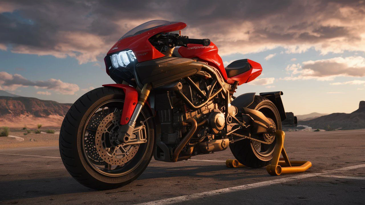 Advance futuristic motorcycle 
