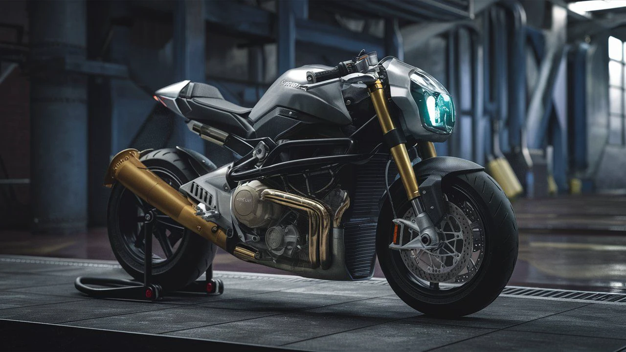 Advance futuristic motorcycle 