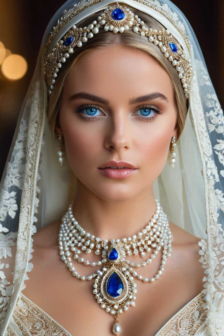 Pearl Queen: A Gaze of Ethereal Majesty
