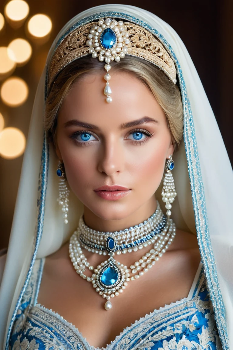 Pearl Queen: A Gaze of Ethereal Majesty