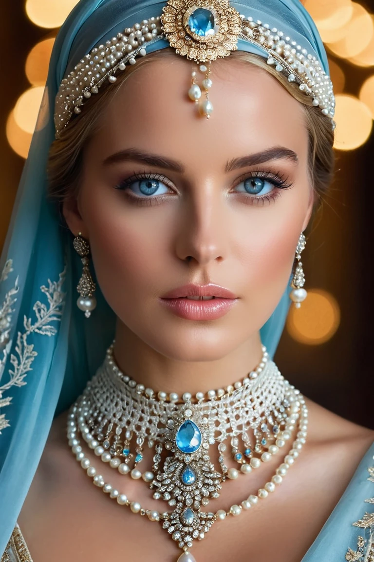 Pearl Queen: A Gaze of Ethereal Majesty