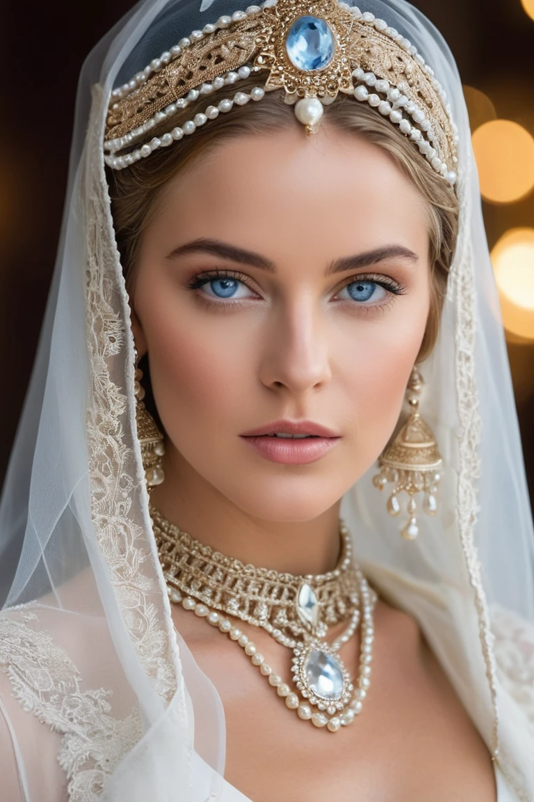 Pearl Queen: A Gaze of Ethereal Majesty
