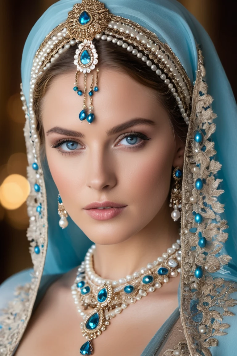 Pearl Queen: A Gaze of Ethereal Majesty