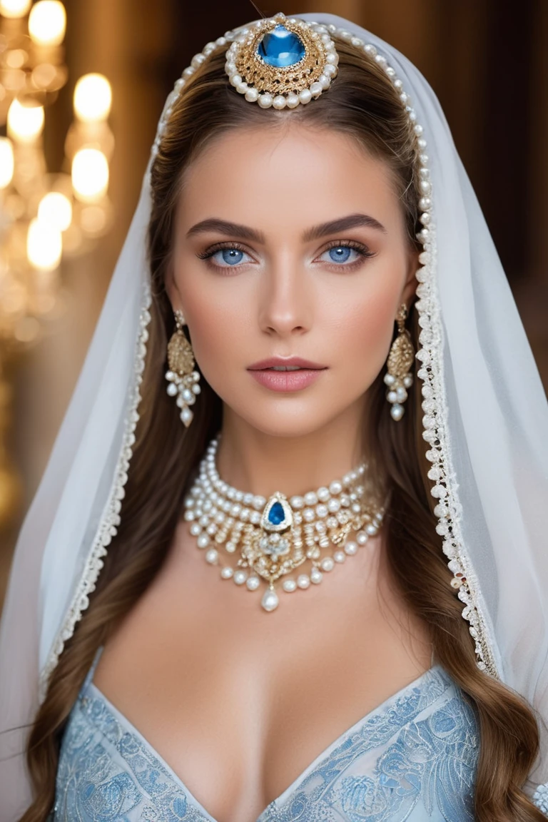 Pearl Queen: A Gaze of Ethereal Majesty